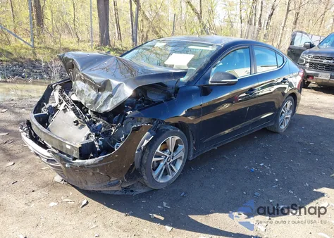 2018 Hyundai Elantra Limited из США, поврежденный, VIN KMHD84LF1JU492156